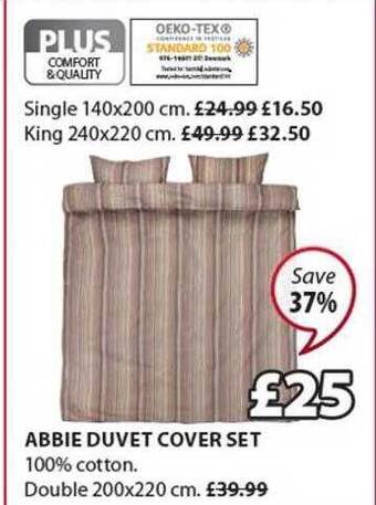 JYSK Abbie duvet cover set offer