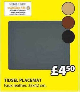 JYSK Tidsel placemat offer