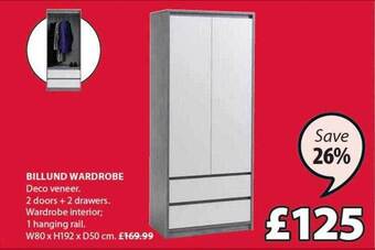 JYSK Billund wardrobe offer