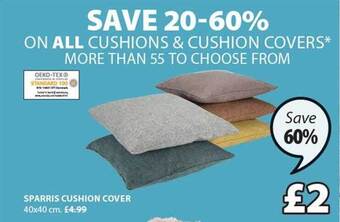 JYSK Sparris cushion cover offer