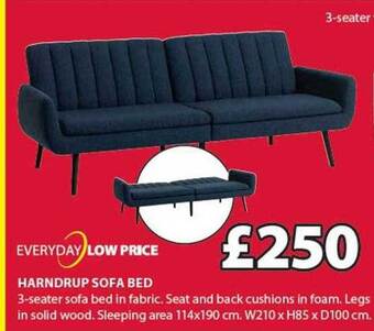 JYSK Harndrup sofa bed offer