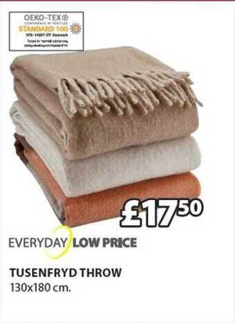 JYSK Tusenfryd throw offer
