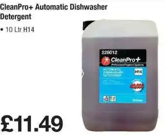 Makro CleanPro+ Automatic Dishwasher Detergent 10L H14 offer