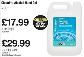 Makro CleanPro Alcohol Hand Gel 5L offer