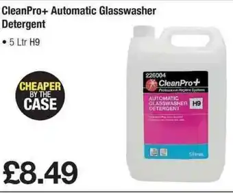 Makro CleanPro + Automatic Glasswasher Detergent 5L H9 offer