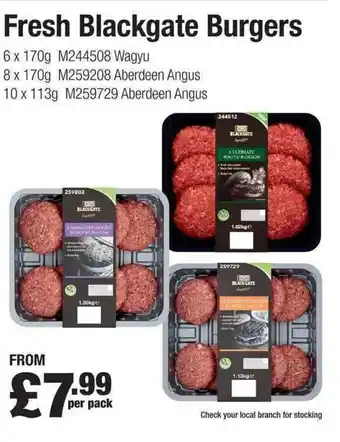 Makro Fresh Blackgate Burgers offer