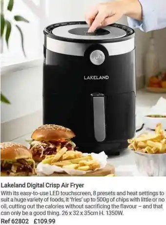 Lakeland Lakeland Digital Crisp Air Fryer offer