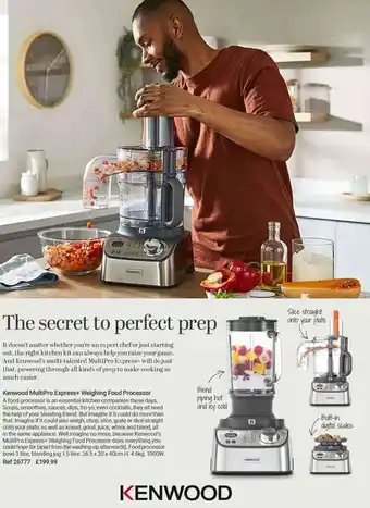 Lakeland Kenwood MultiPro Express+Weighing Food Processor offer