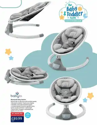 Aldi Babylo bluetooth baby rocker offer