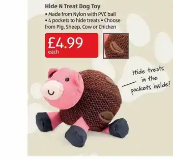 Aldi Hide n treat dog toy offer