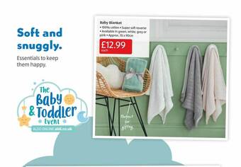Aldi Baby blanket offer