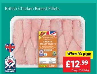 Lidl British chicken breast fillets offer