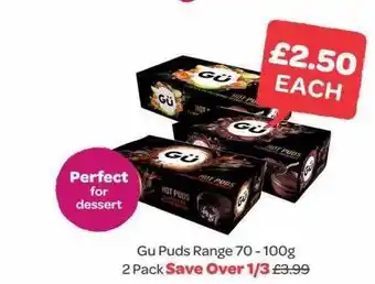 Gu puds range