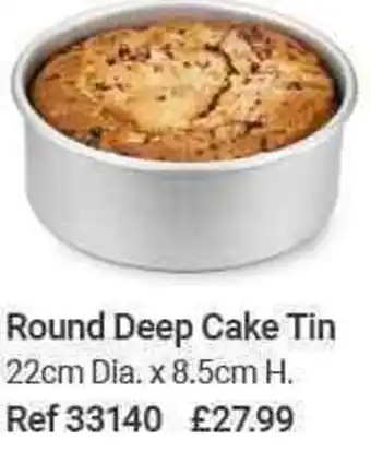 Lakeland Mermaid Silver Anodised Bakeware Range Round Deep Cake Tin offer