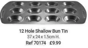 Lakeland Lakeland Bakeware Range 12 Hole Shallow Bun Tin offer