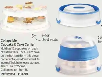 Lakeland Collapsible Cupcake & Cake Carrier offer