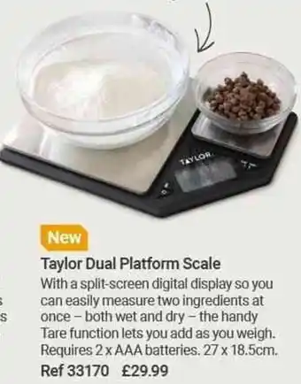 Lakeland Taylor Dual Platform Scale offer