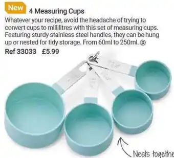 Lakeland 4 Measuring Cups offer