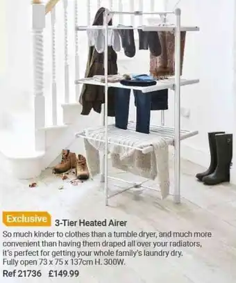 Lakeland 3-Tier Heated Airer offer