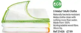 Lakeland Eco 3 Mabu Multi Cloths offer