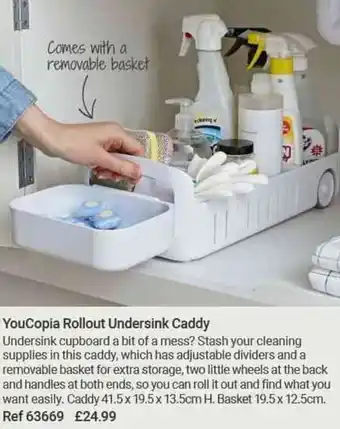 Lakeland Youcopia Rollout Undersink Caddy offer