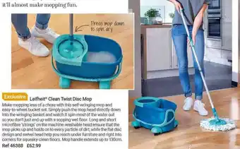 Lakeland Leifheit Clean Twist Disc Mop offer