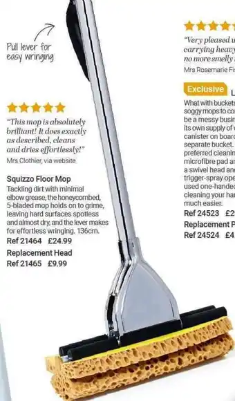 Lakeland Squizzo Floor Mop offer