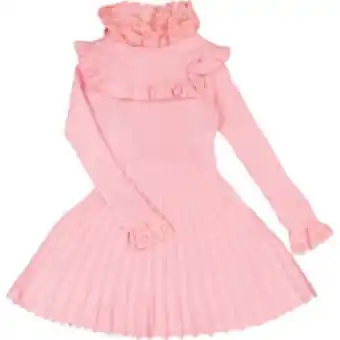 TK Maxx Pink ruffle flare day dress offer