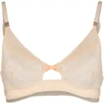 Nude lace triangle bralette