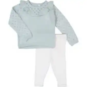 TK Maxx Two pack sage & cream knitted top and trouser set offer
