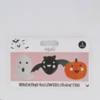 Three pack honeycomb halloween characters
