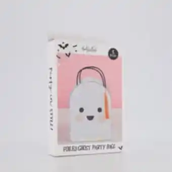 TK Maxx Silver tone foiled ghost halloween bags 23x15cm offer