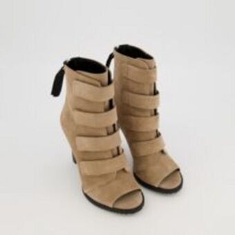 TK Maxx Taupe peep toe boots offer