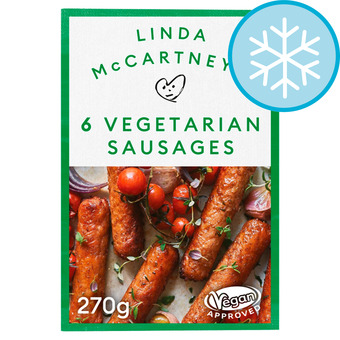 Tesco Linda mccartney 6 vegetarian sausages 270g offer