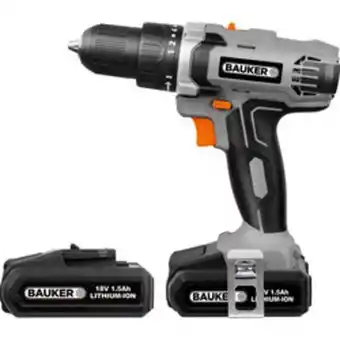 Toolstation Bauker 18v cordless drill driver                    2 x 1.5ah offer