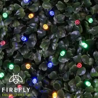 Home Bargains Firefly 50 led garden solar power string lights (multi-coloured) offer