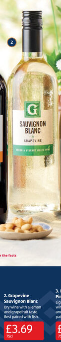 Aldi Grapevine Sauvignon Blanc 75cl offer
