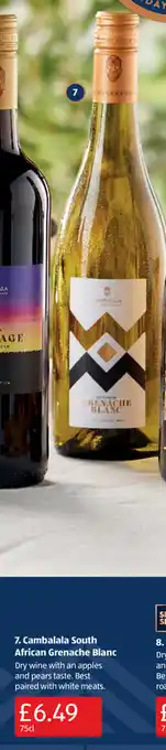 Aldi Cambalala South African Grenache Blanc 75cl offer