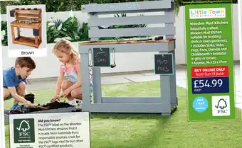 Aldi Wooden Mud Kitchen offer