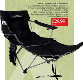 Aldi Deluxe Camping Chair with Footrest offer