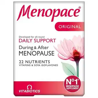 Lloyds Pharmacy Vitabiotics menopace original 30 tablets offer