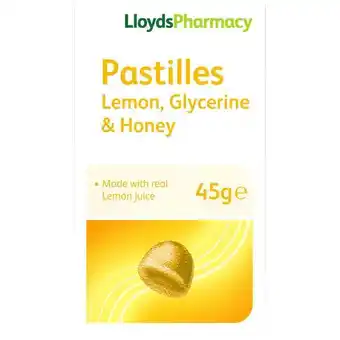 Lloyds Pharmacy Lloydspharmacy lemon, glycerine & honey pastilles offer