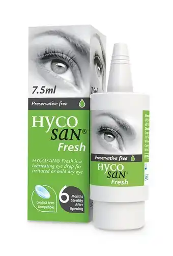 Lloyds Pharmacy Hycosan fresh preservative free eye drops 7.5ml offer