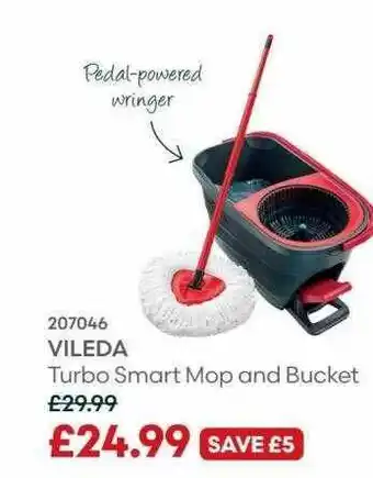 Robert Dyas Vileda turbo smart mop and bucket offer