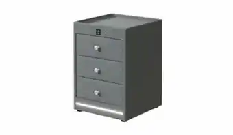 Kuban usb charging upholstered bedside table