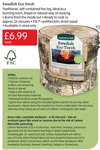 Aldi Swedish Eco Torch offer