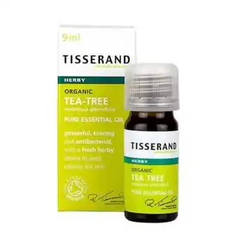 Lloyds Pharmacy Tisserand aromatherapy organic tea-tree pure essential oil offer