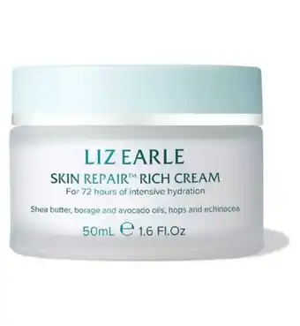 Boots Liz earle skin repair™ rich day cream 50ml offer