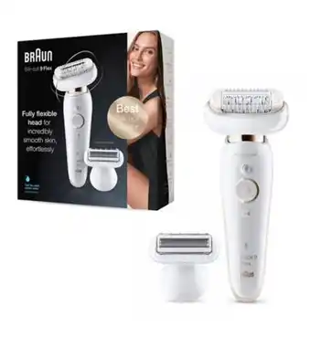 Boots Braun silk-épil 9 flex 9-002 - epilator with flexible head for easier hair removal, white/gold offer