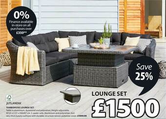 JYSK Jutlandia Tambohuse Lounge Set offer